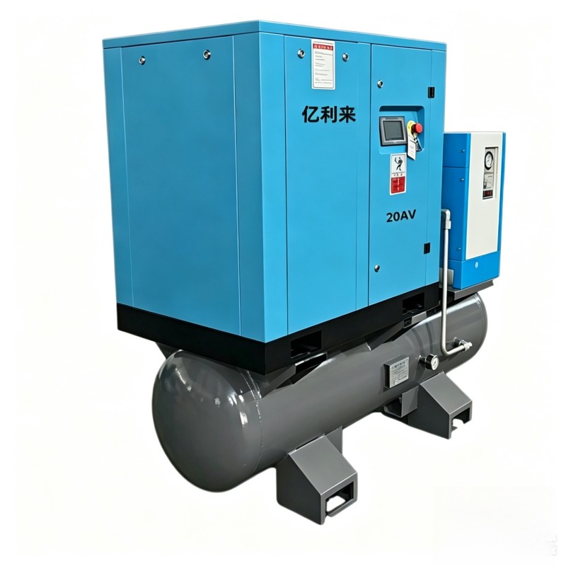 15 kW 4-in-1 eentraps luchtcompressor met vaste snelheid