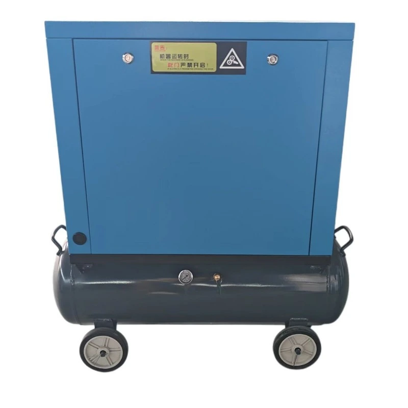 7,5 kW 8 bar tankgemonteerde VSD eentraps luchtcompressor