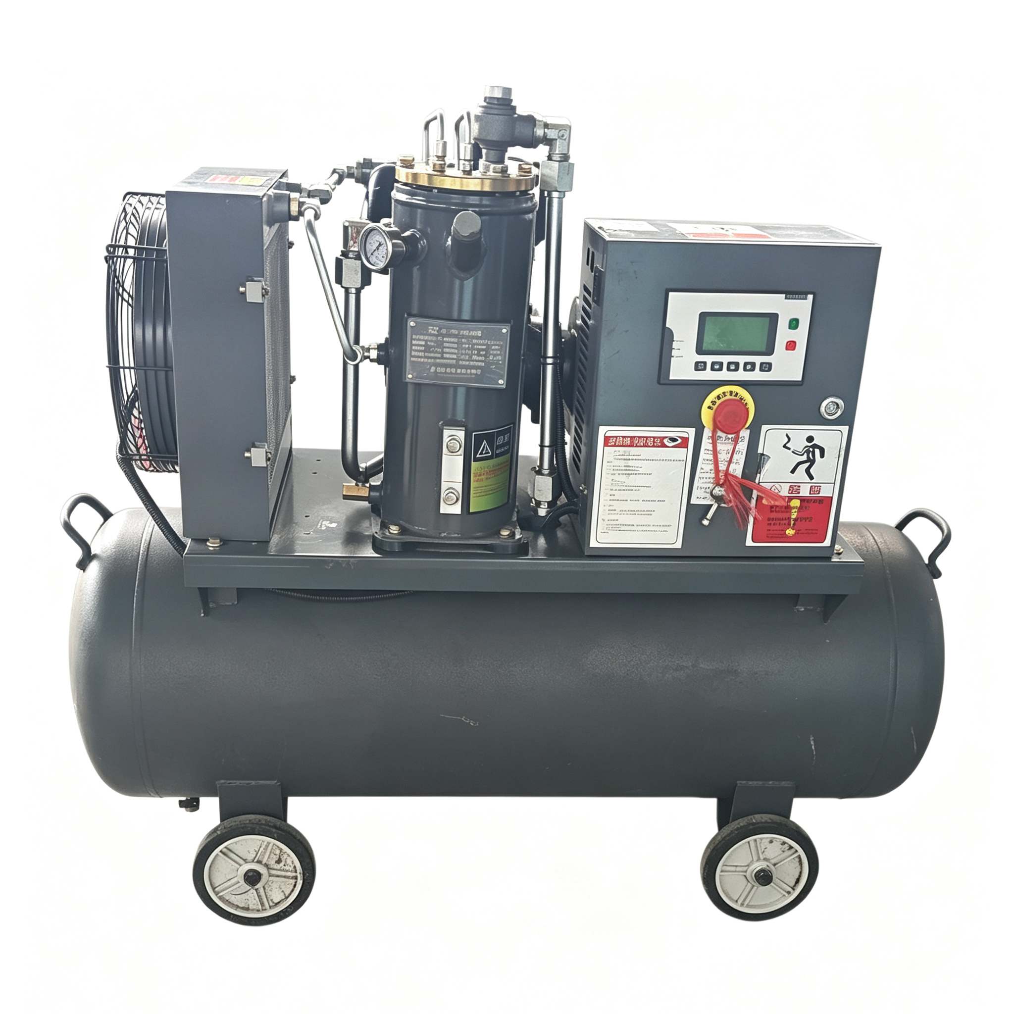 7,5 kW hogedruktankgemonteerde luchtcompressor met vaste snelheid